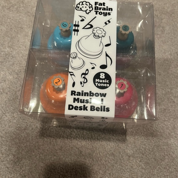 Fat Brain Toys Rainbow Music Desk Bells - Beginner Music Set in C Major, Ages 3+ - Picture 6 of 8
